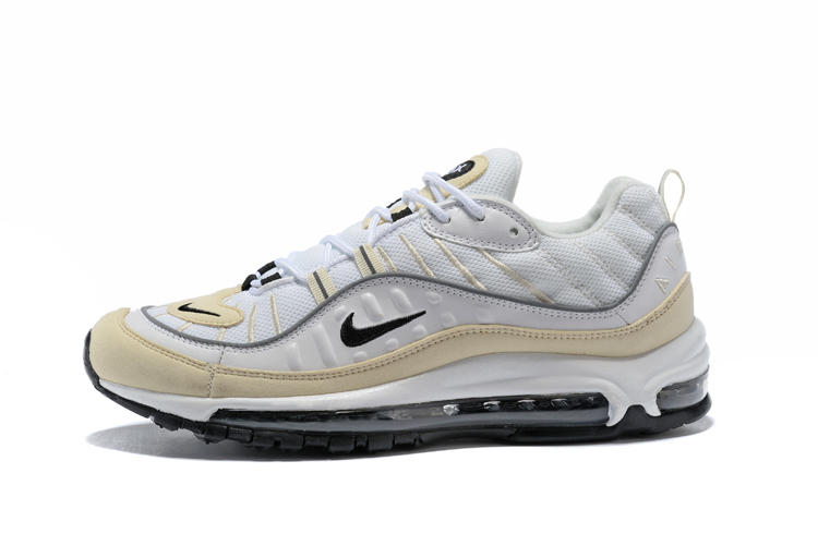 Supreme x NikeLab Air Max 98 White Beign Black Shoes